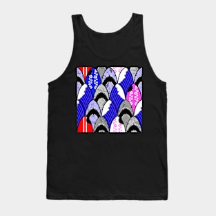 jawsome shark scallop pattern Tank Top